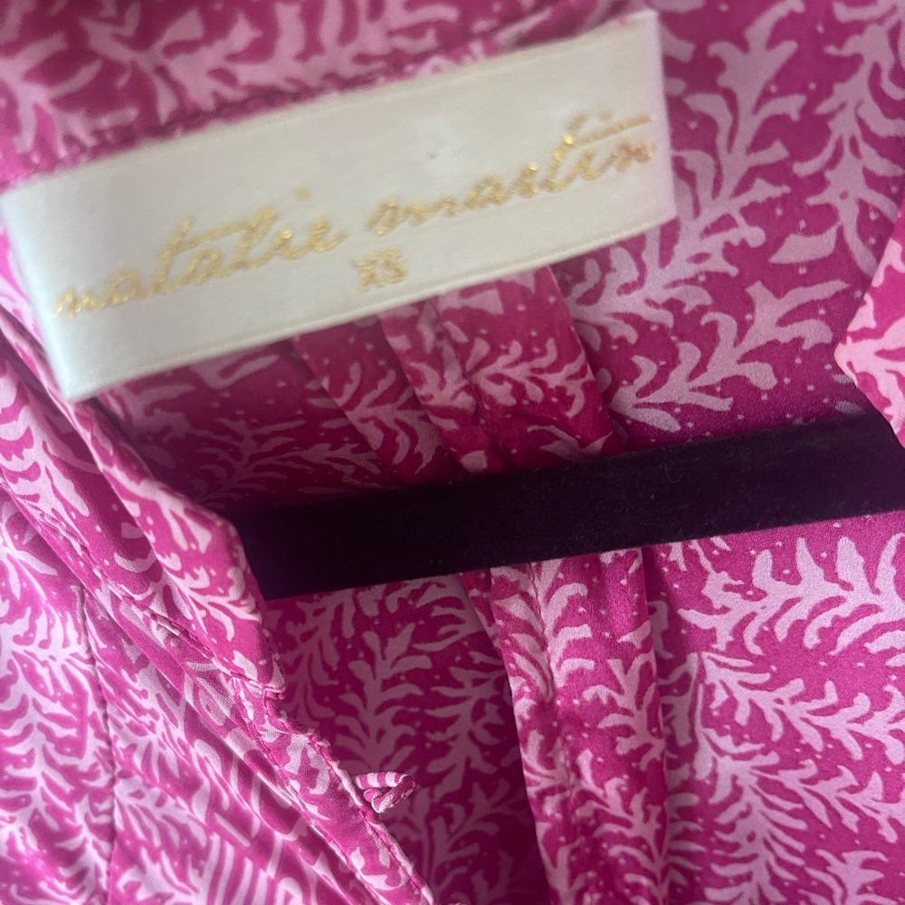 Natalie Martin XS SILK Maxi dress PINK